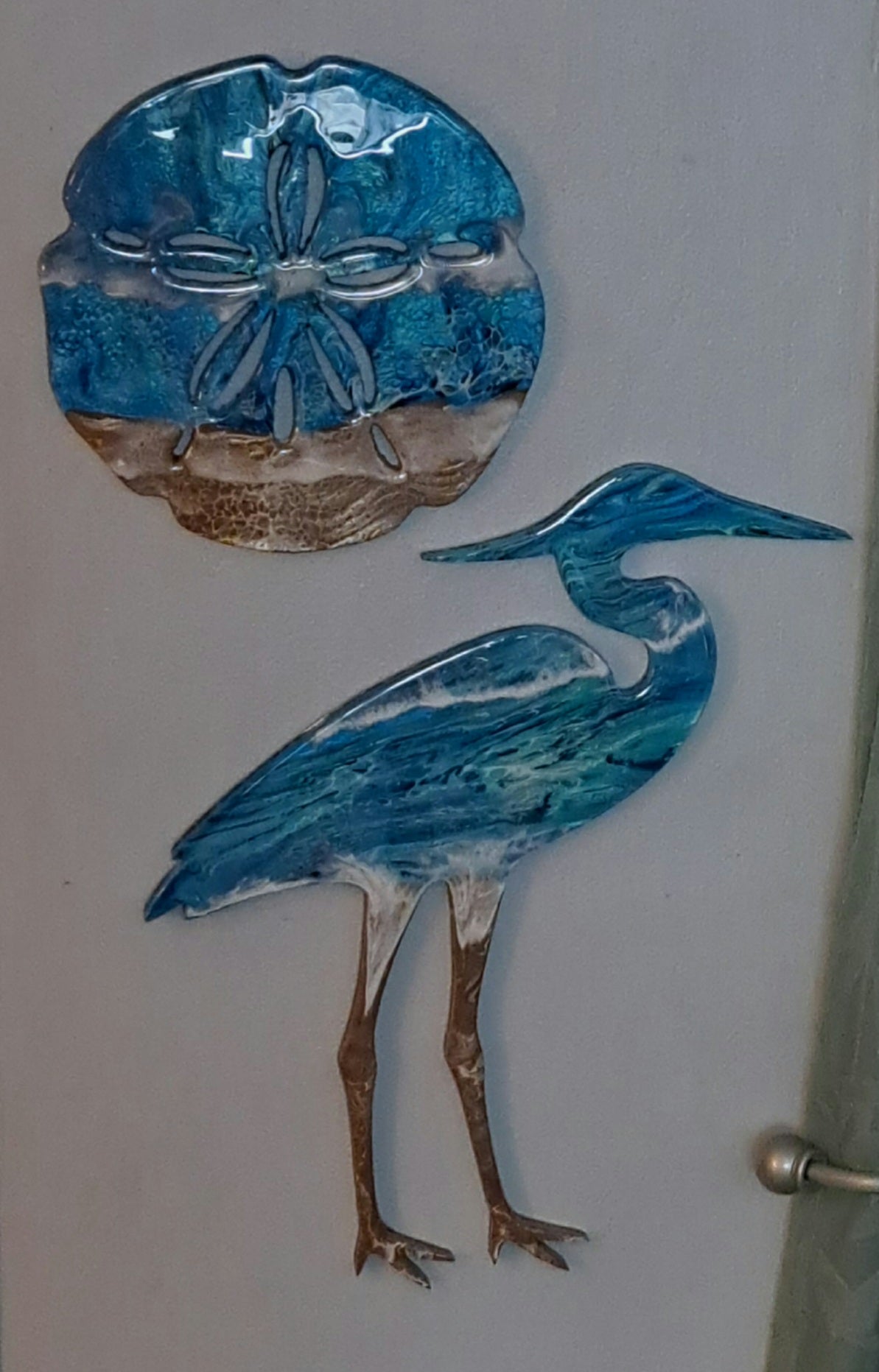 Custom order for Rae, a Heron and a Sanddollar.