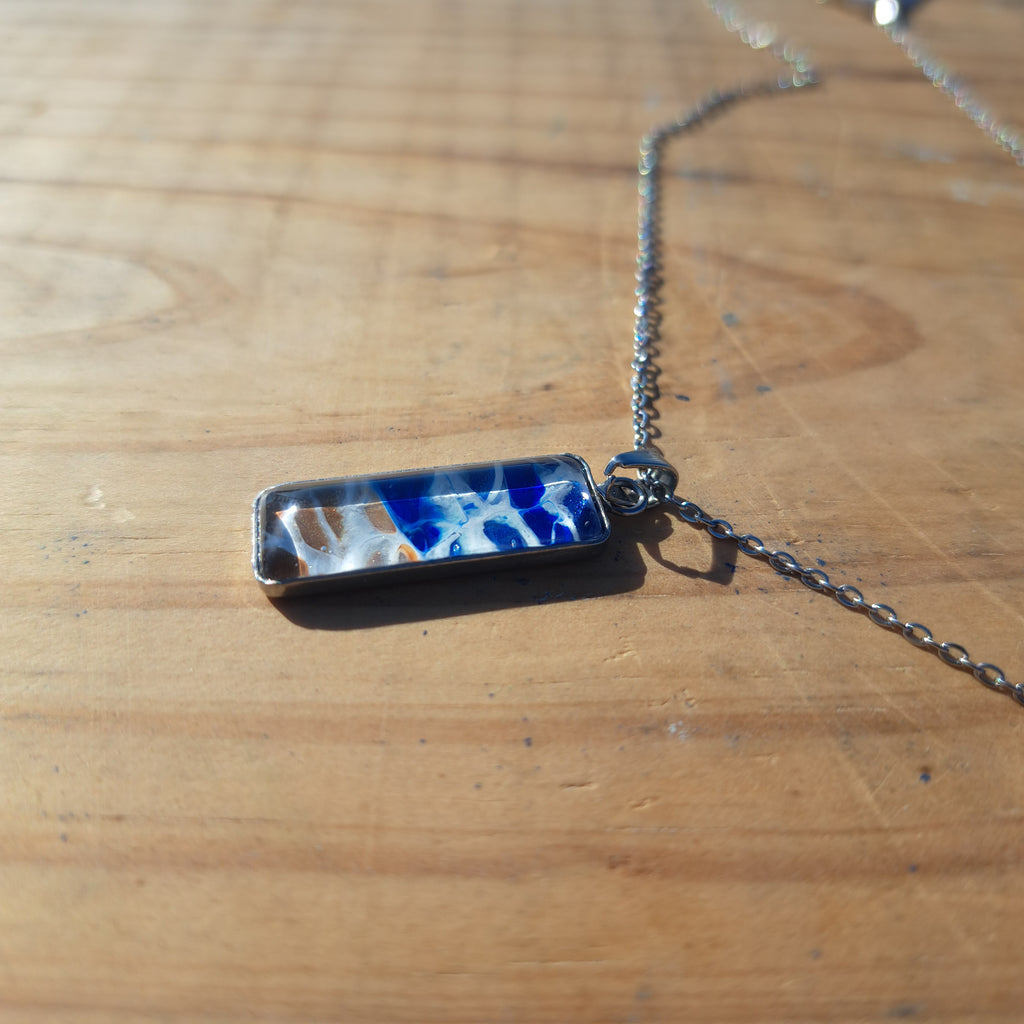 P1015 Beach Rectangle Necklace | ArtSea by Dee