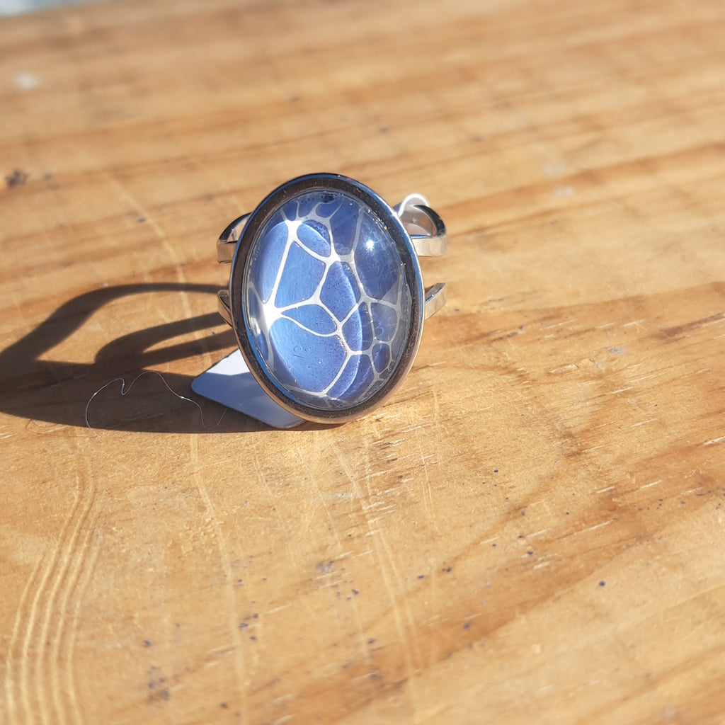 R1001 Purple Oval Ring