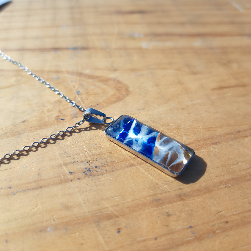 P1015 Beach Rectangle Necklace | ArtSea by Dee