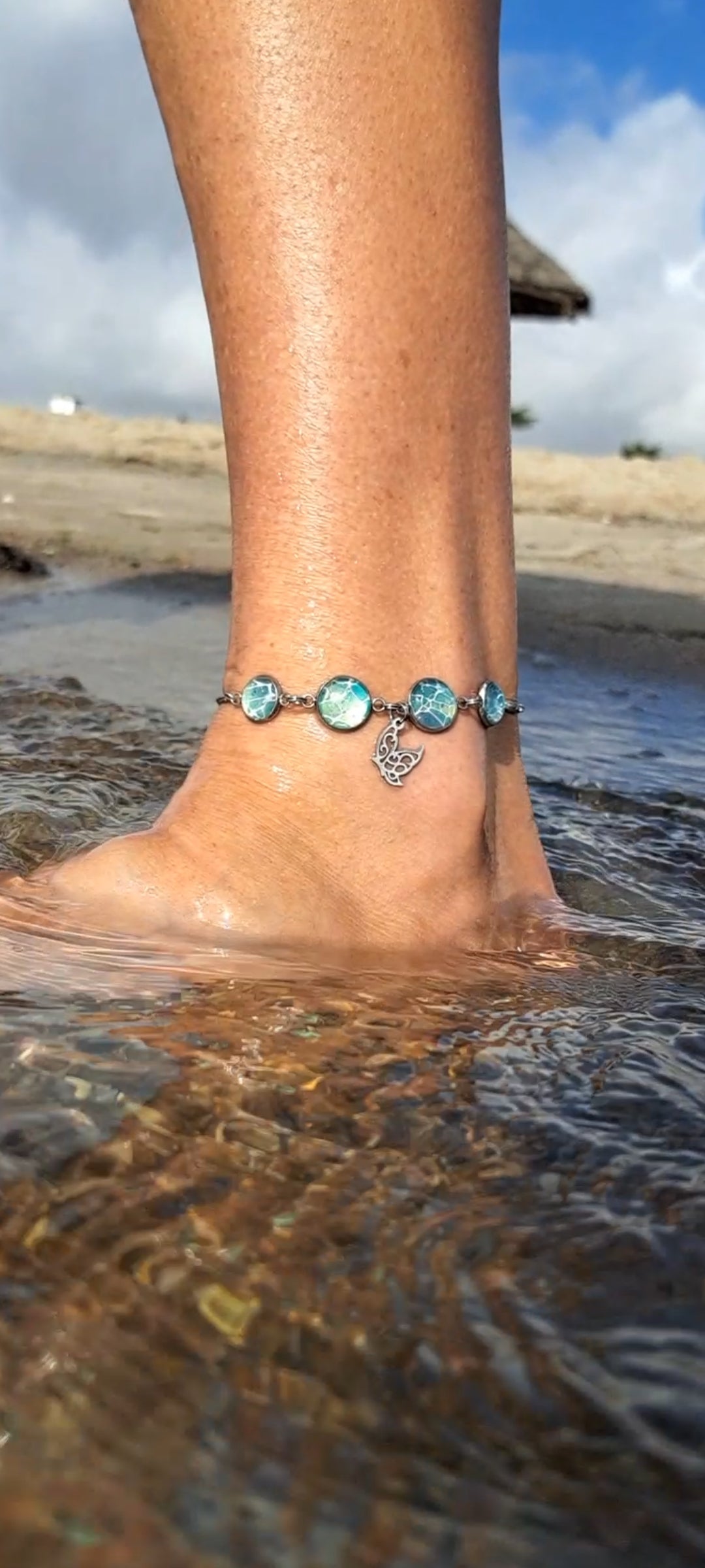 Custom Stainless Steel Anklet with Charm of your Choice