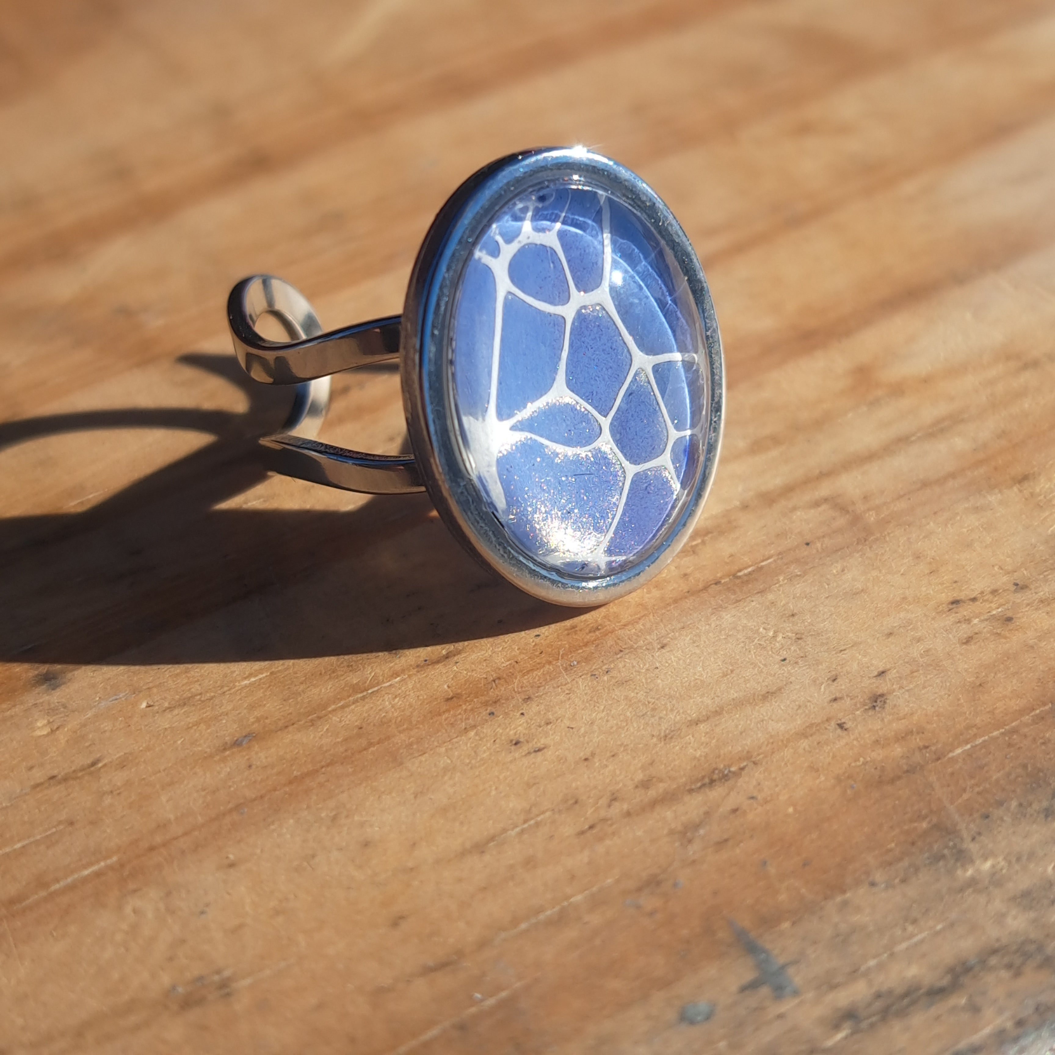 R1001 Purple Oval Ring